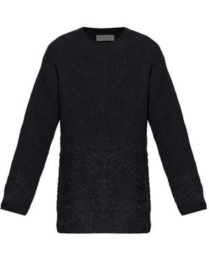 Yohji Yamamoto Ribbed-Knit Sweater - Black