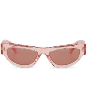 Gucci Gg Embossed Cat-Eye Sunglasses - Pink