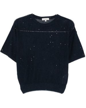 Antonelli Zagara sequined T-shirt - Blau