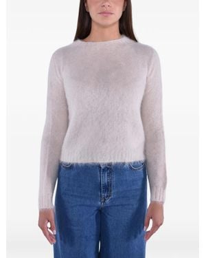 Max Mara Mohair-Blend Knit Sweater - Purple