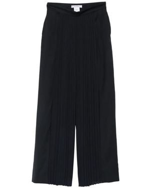Max Mara Tiglio Pleated Palazzo Pants - Black