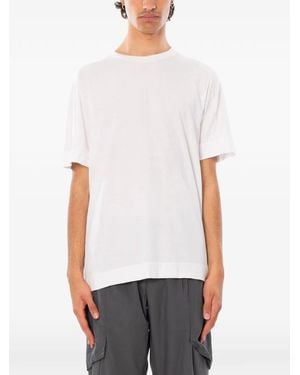 Transit T-Shirt À Col En Maille - White