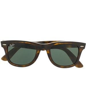 Ray-Ban スクエアフレーム サングラス - ブラウン