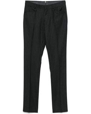 Tom Ford Gestreifte Straight-Leg-Hose - Schwarz