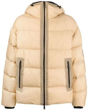 DSquared² Logo-patch Padded Jacket - Natural