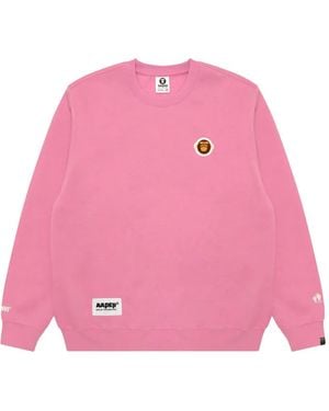 Aape By A Bathing Ape Aldo Pullover Mit Logo-Patch - Pink