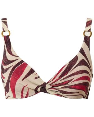 Twinset Underwired Bikini Top With Lurex And Print - Pink