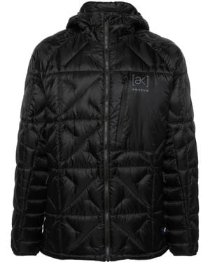 Burton Ak Baker Quilted Hooded Jacket - Black