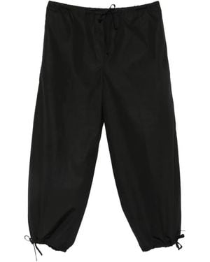TOTEME Drawstring-Fastening Pants - Black