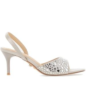 Twentyfourhaitch Dominicus Rhinestone-Embellished Sandals - White