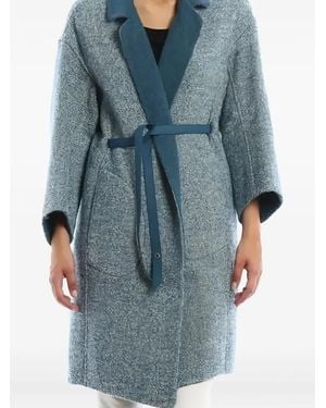 Loro Piana Belted Coat - Blue
