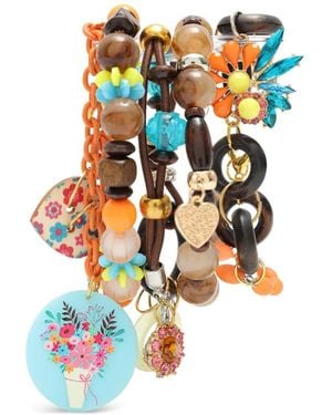 Amir Slama Charm-Detail Bracelet (Set Of Five) - White