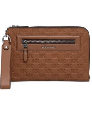Michael Kors Neceser Con Logo En Relieve - Marrón