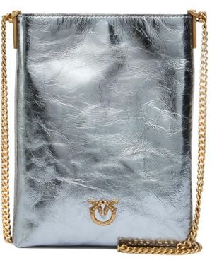 Pinko Rectangular-Shape Shoulder Bag - Blue