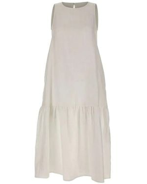 Kaos Sleeveless Midi Dress - White