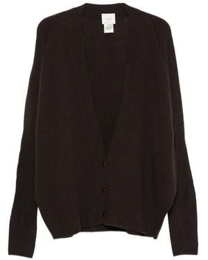 Alysi Button-Fastening V-Neck Cardigan - Black