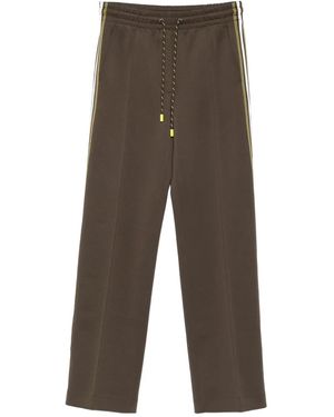 Marc Cain Drawstring-Waist Side-Stripe Pants - Gray