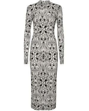 Philipp Plein Abito Midi Gothic Plein - Bianco