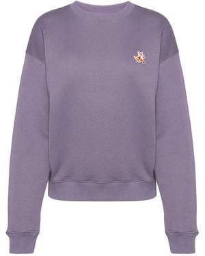 Maison Kitsuné ロゴ スウェットシャツ - パープル