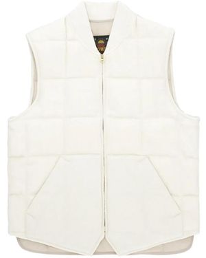 Fortela Quilted Zip Vest - White