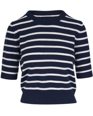 Veronica Beard Striped Cashmere Jumper - Blue