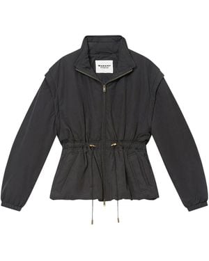 Isabel Marant Dastyni ドローストリング ジャケット - ブラック