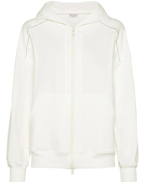 Brunello Cucinelli Zip-Throughs - White