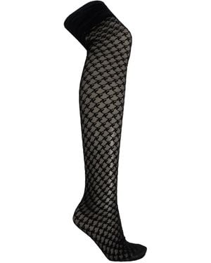 AVAVAV Geometric-Pattern Tights - Black