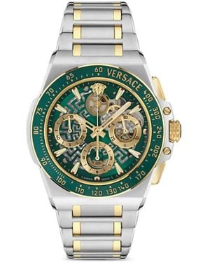 Versace Montre Grecca Dome 43 Mm - Vert