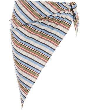 Prada Striped Sarong - Blue