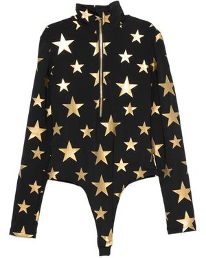Goldbergh Hikari Star-Print Top - Black