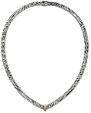 John Hardy Collar Icon Link En Plata De Ley Y Oro Amarillo De 14 Ct - Metálico