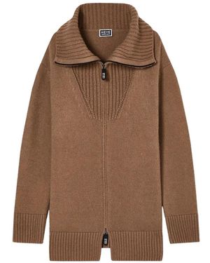 Giorgio Armani Wide-Collar Cardigan - Brown