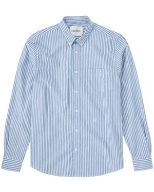 Closed Striped Cotton Shirt - Blue
