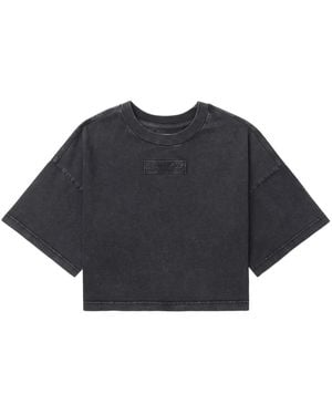 Izzue クロップド Tシャツ - ブルー