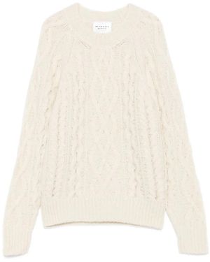 Isabel Marant Pullover mit Zopfmuster - Weiß