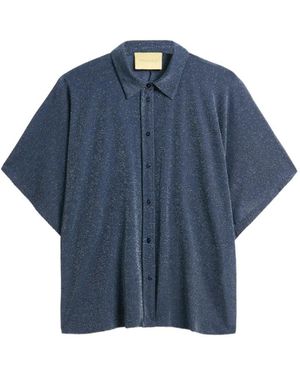 Momoní Chemise Brooklyn Métallisée - Blue
