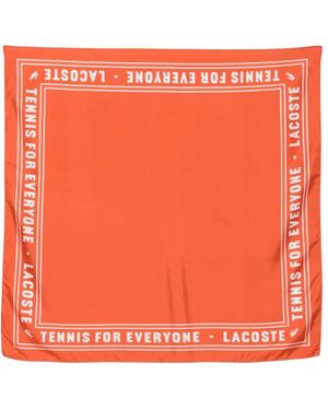 Lacoste シルクスカーフ - オレンジ