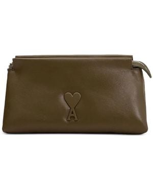 Ami Paris Pouch Voulez-Vous - Marrone