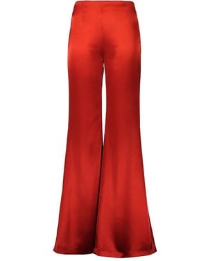 Galvan London Satin Flared Trousers