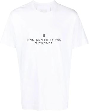 Givenchy T-Shirt Mit Slogan-Print - Weiß