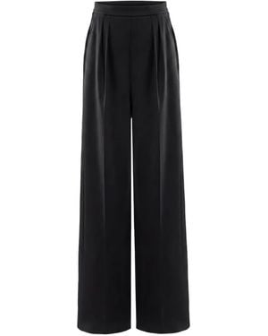 Saiid Kobeisy Pleated Wide-Leg Trousers - Black