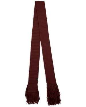 Etro Alpaca-Wool Fringed Scarf - Purple