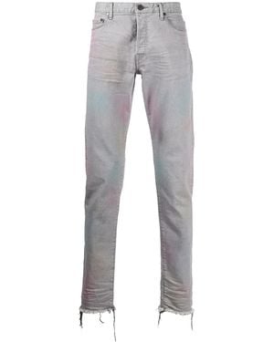 John Elliott The Cast 2 Mid-Rise Distressed Straight-Leg Jeans - Gray