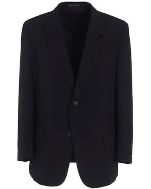 Y's Yohji Yamamoto Single-Breasted Jacket - Blue