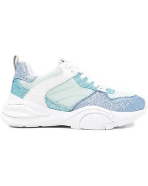 Guess Sneakers Im Glitter-Look - Blau