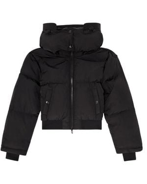 DIESEL Regular-Fit Down Puffer Jacket With Detachable Hood - Black