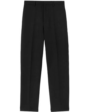 Jil Sander Refined Wool Tailored Trousers - Black