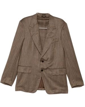Tom Ford Damier Shelton Blazer - Brown