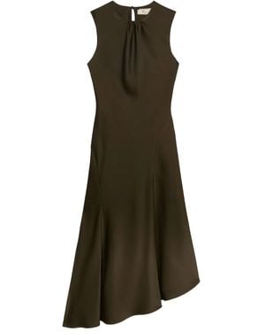 Blumarine Robe Longue À Design Asymétrique - Vert